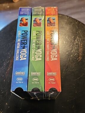 Power Yoga VHS Exercise Tapes Set of 3 - New and Used
